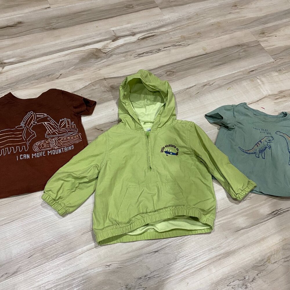 18M Toddler Boy Bundle Gymboree Jacket Dinosaur 3pc